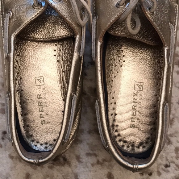 🌼 Sperry 🌼 gold top-siders - Picture 3 of 6